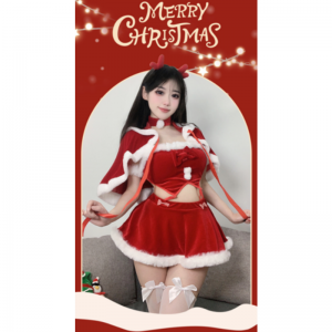 Cosplay Christmas Comple ، زي ملهى ليلي مثير ، العام الجديد\\مجموعات مغرية ، نقية وبريئة \\\
